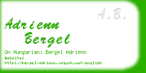 adrienn bergel business card
